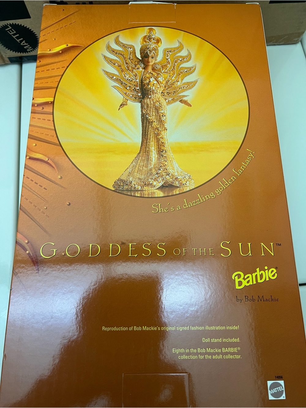 Mattel BOB MACKIE GODDESS of the SUN Barbie Doll 1995 Doll Stand Incl NRFB NIB